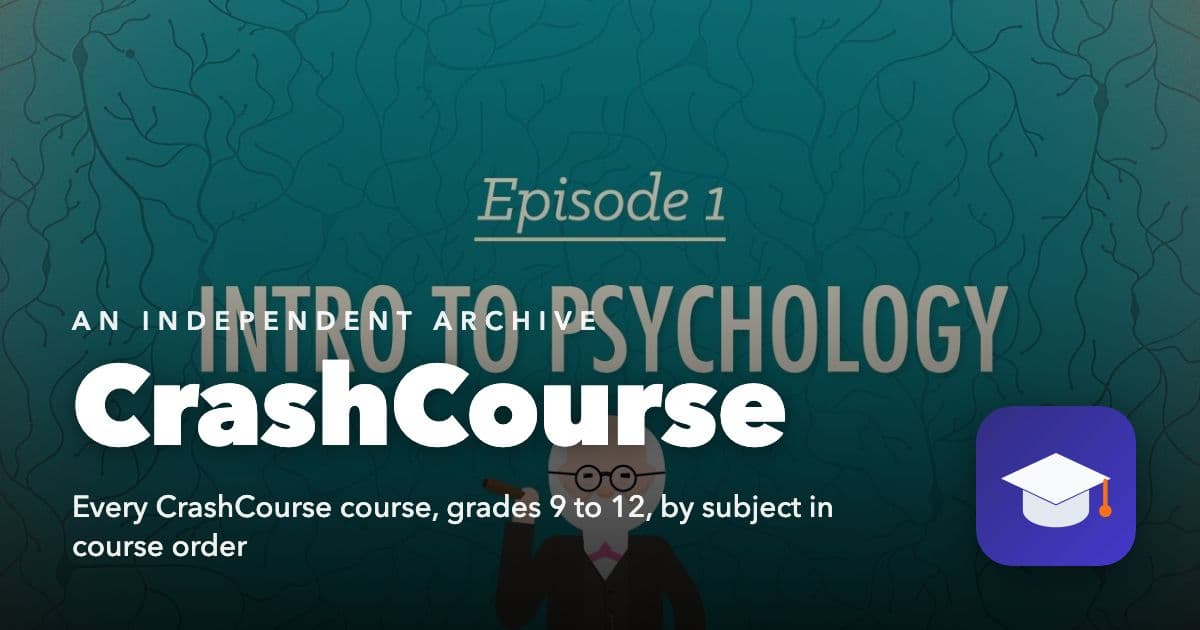 Cover image of the CrashCourse archive
