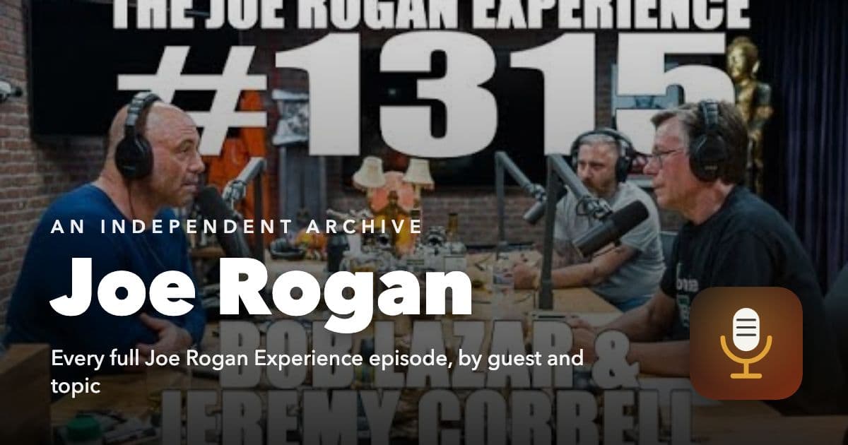 Cover image of the Joe Rogan archive